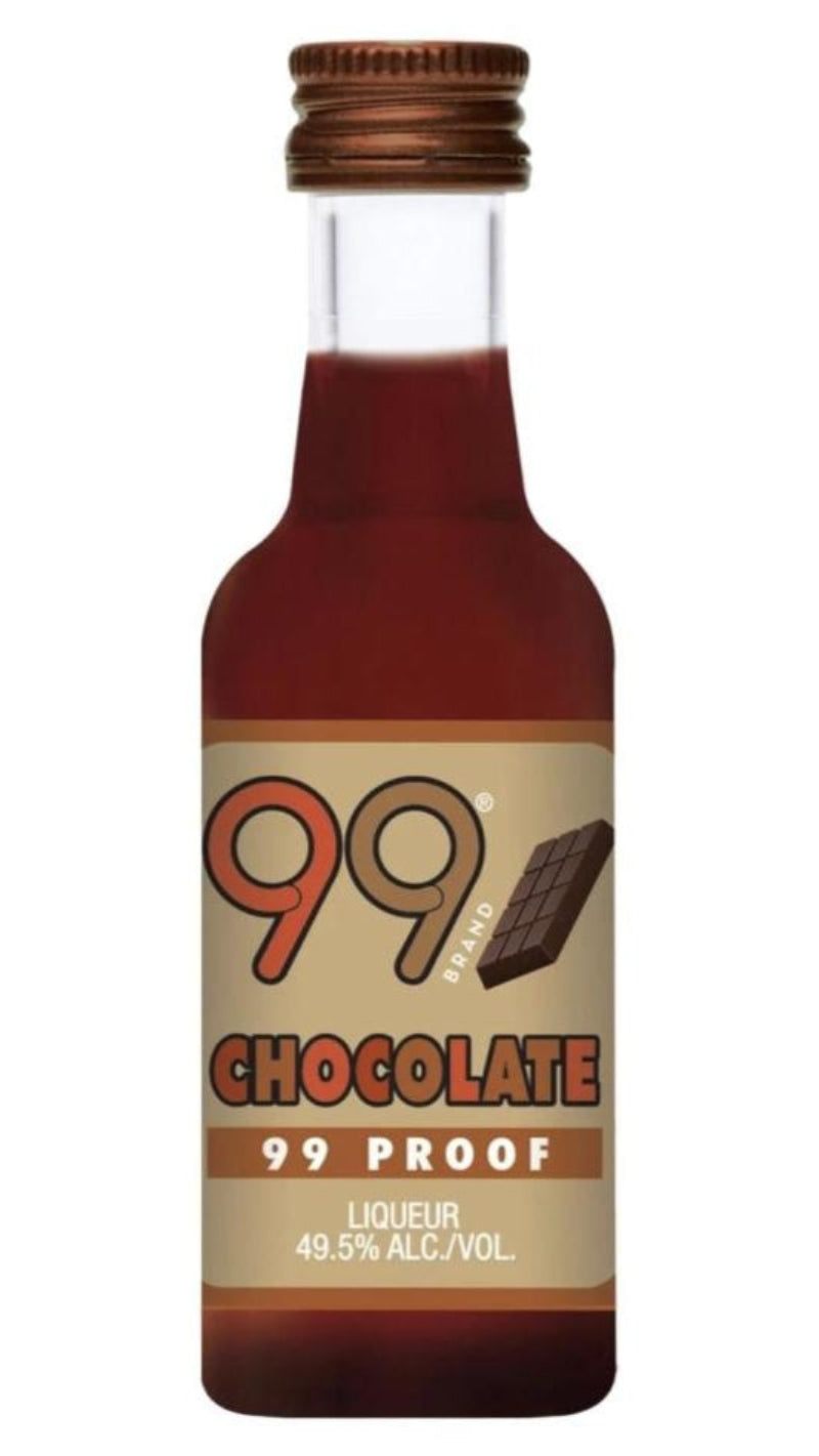 99 Brand Chocolate Schnapps Liqueur 50ML 12PK