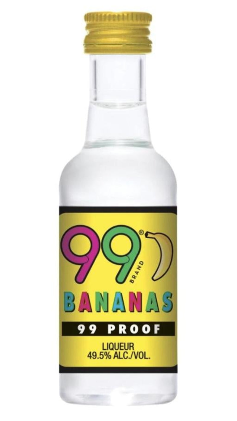 99 Brand Bananas Schnapps Liqueur 50ML 12PK