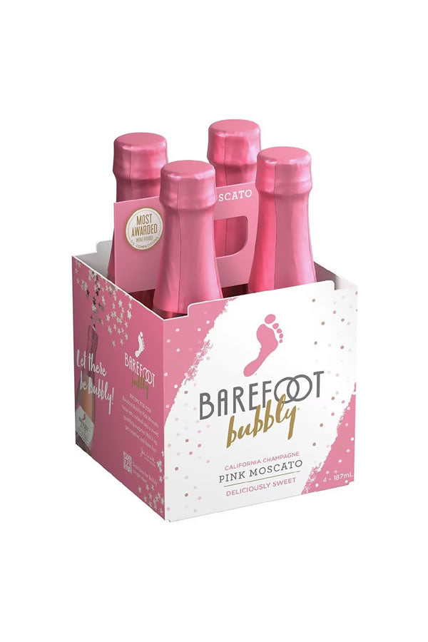 Barefoot-Bubbly-Pink-Moscato-4PK 187ML