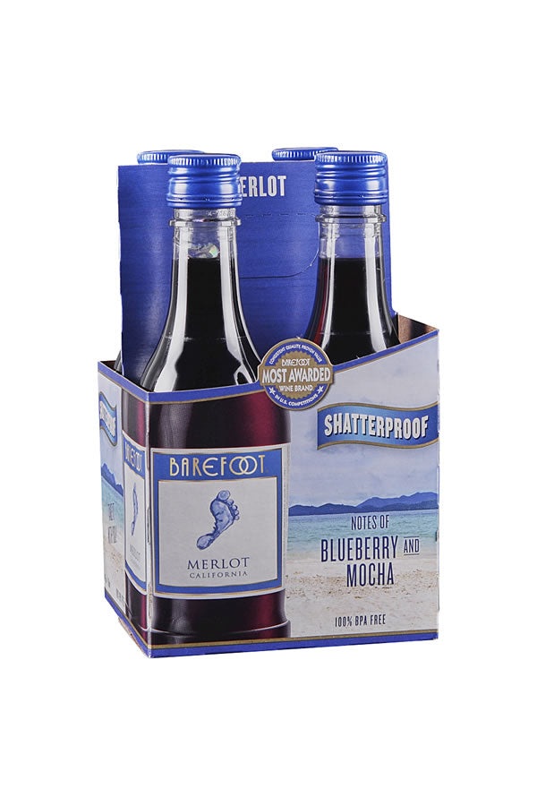 Barefoot-Merlot-4PK 187ML