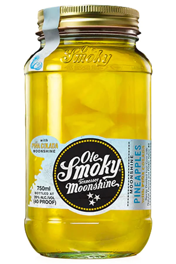 Ole Smoky Moonshine Pineapples with Pina Colada 750ML