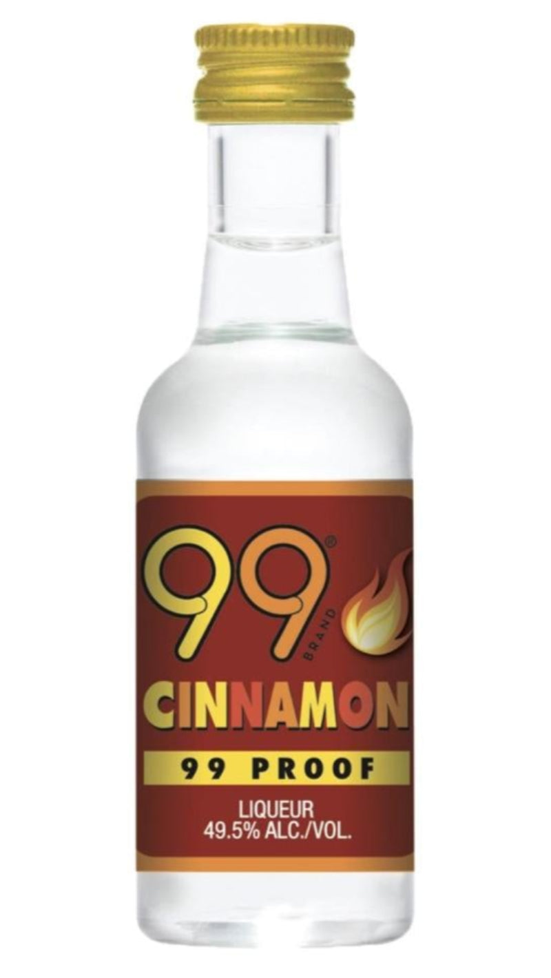 99 Brand Cinnamon Schnapps Liqueur 50ML 12PK