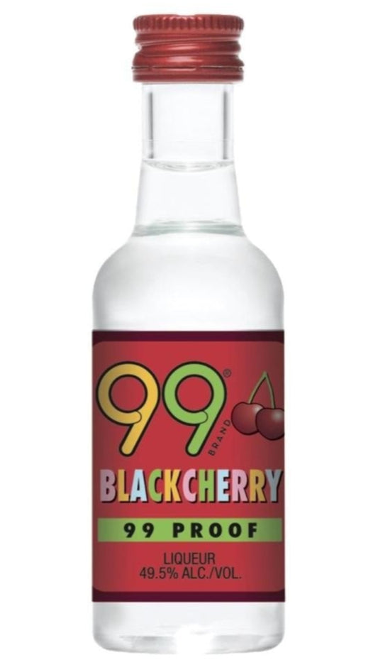 99 Brand Black Cherries Schnapps Liqueur 50ML 12PK