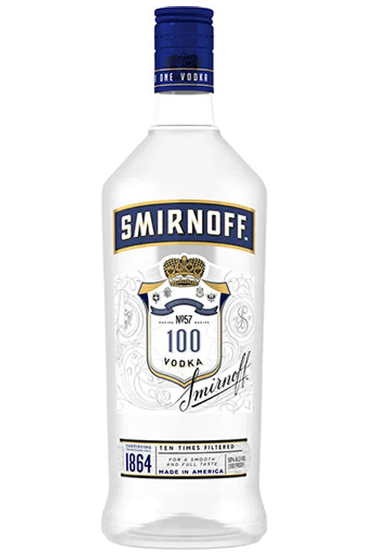 Smirnoff Vodka 100 Proof Plastic 1.75L