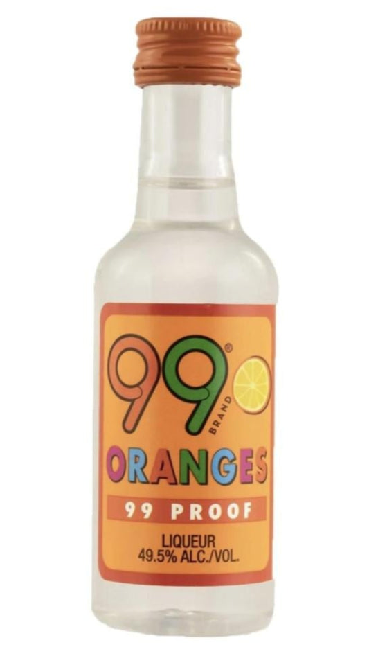99 Brand Oranges Schnapps Liqueur 50ML 12PK