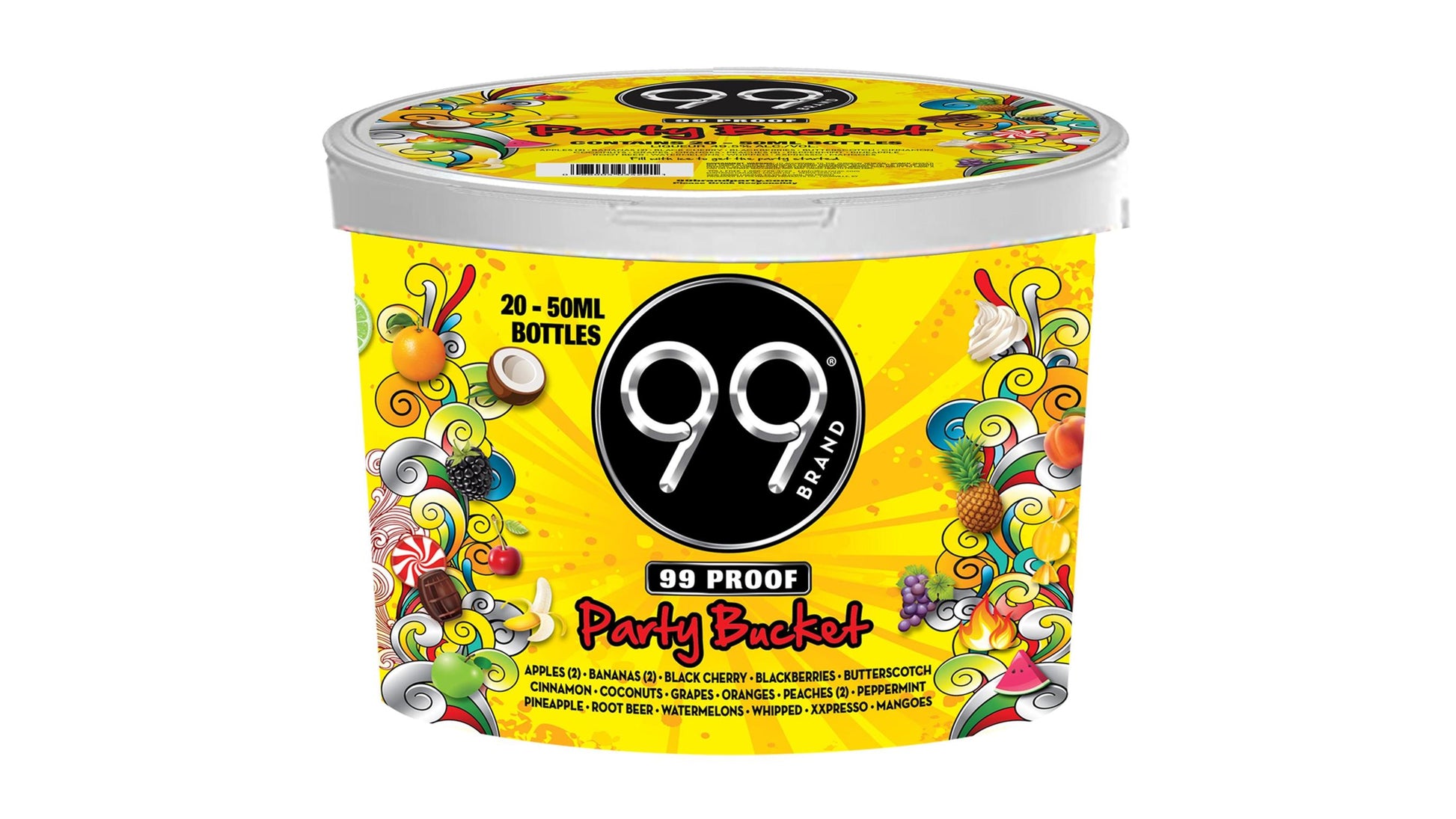 99 Brand Schnapps Liqueur Party Bucket 50ML 20PK